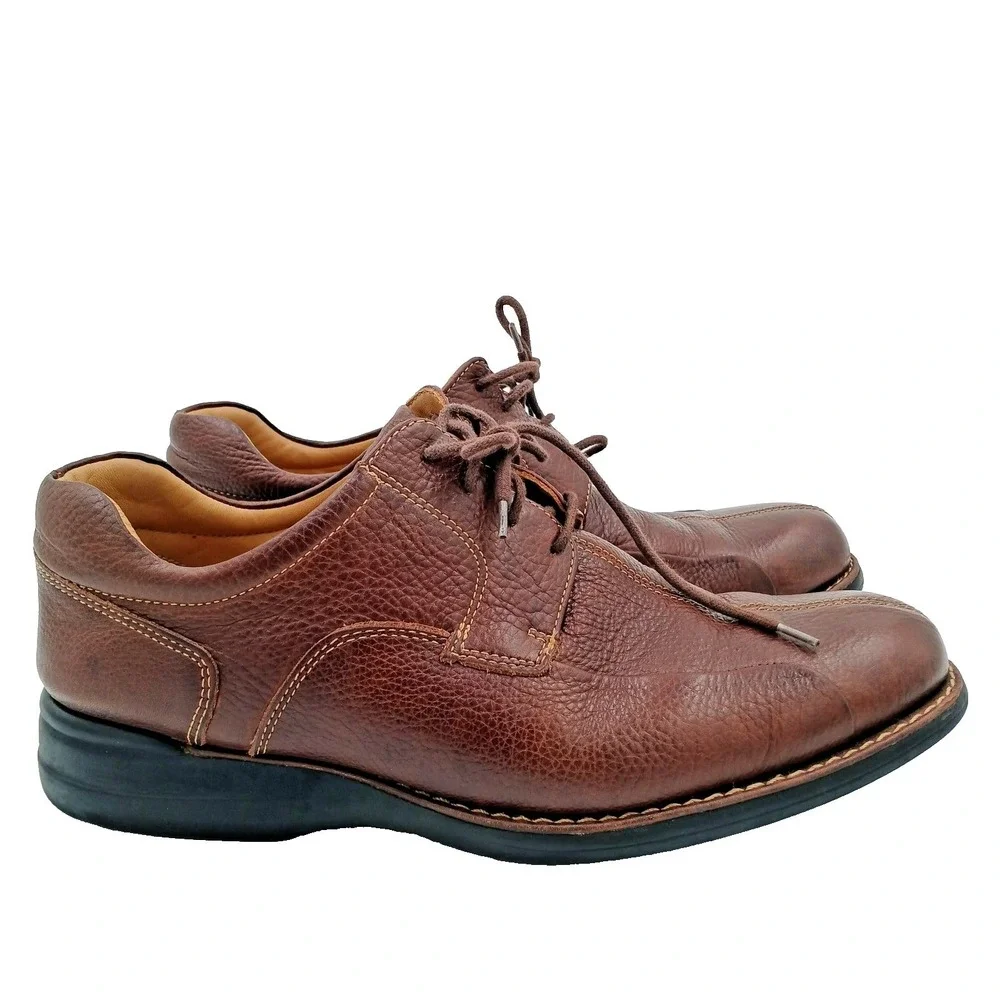 Johnston & Murphy Mens Size 9.5M Dress Shoes Brown Leather Oxford 20-7223‎